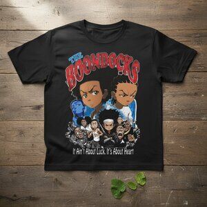 The Boondocks Cast "It Ain't About Luck" Graphic Tee | Cartoon Culture Shirt
